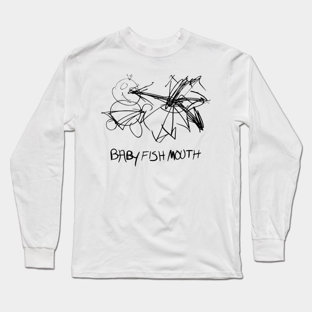 Baby Fish Mouth Long Sleeve T-Shirt by NorthIsUpDesign